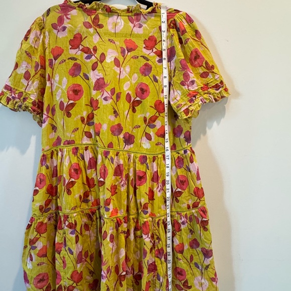 Sundance Muriel Orchard Floral Dress Size M Fully Lined Pockets Knee Length - Picture 4 of 13